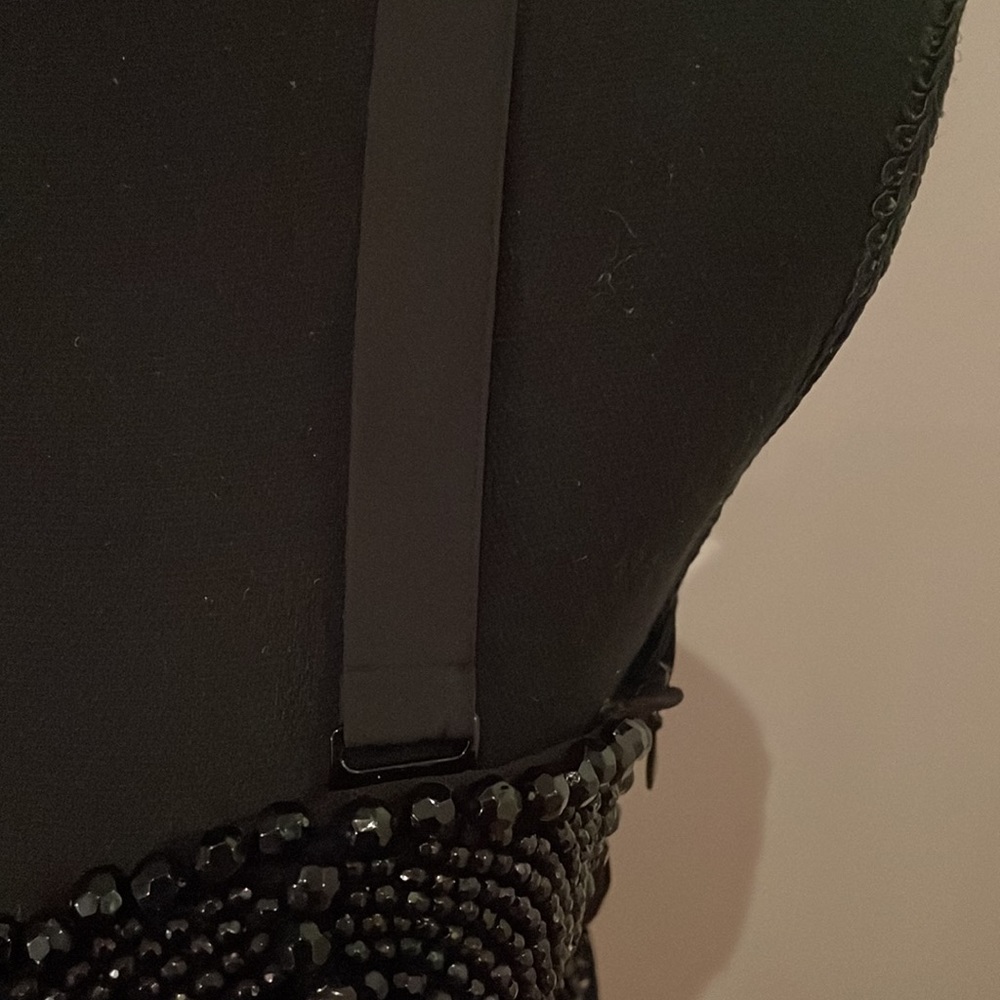 ❣️ NEW H&M studio beaded crop top mesh black - Picture 5 of 7